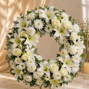 Ivory Serenity Wreath